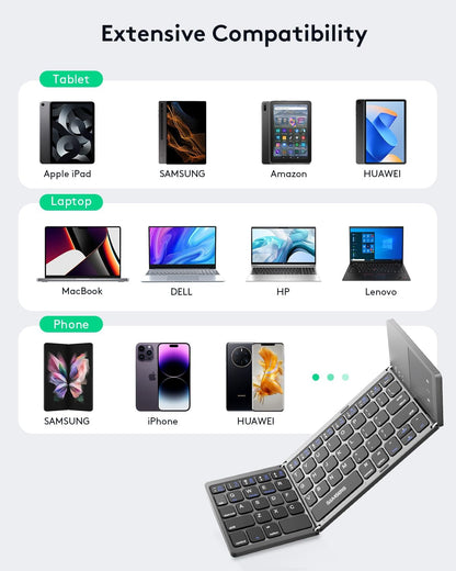Foldable Touch Keyboard | لوحة مفاتيح قابلة للطي