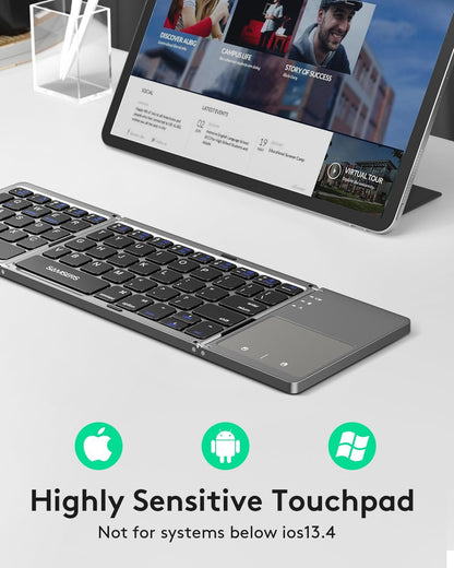 Foldable Touch Keyboard | لوحة مفاتيح قابلة للطي